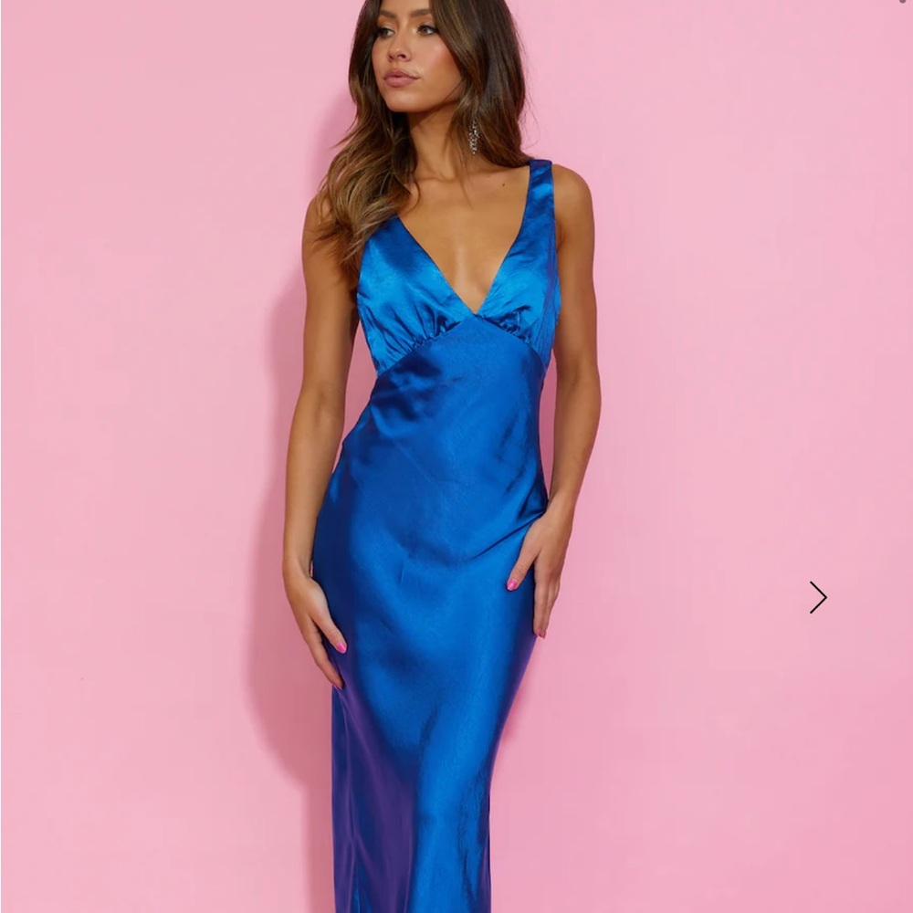 Hello Molly Vibrant Blue Midi Dress